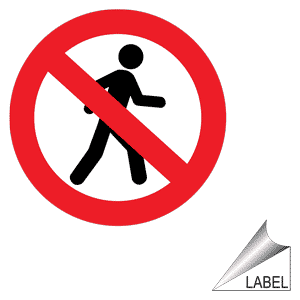 A no walking sign