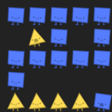 Screen shot from Parable of the Polygons website