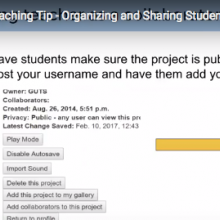 Teaching Tips screen shot