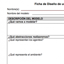 Ficha de diseño de un modelo