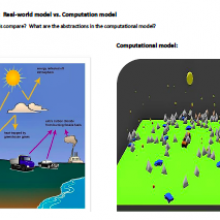 Screenshot of an activity sheet