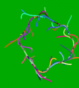 Screen shot of StarLogo Nova model of Turn & Walk