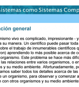 Ecosistemas como sistemas complejos