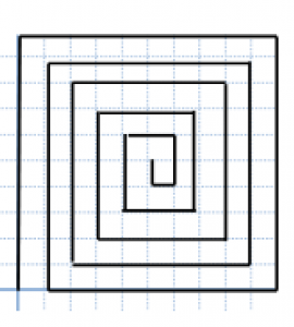 Skill building lawnmower spiral